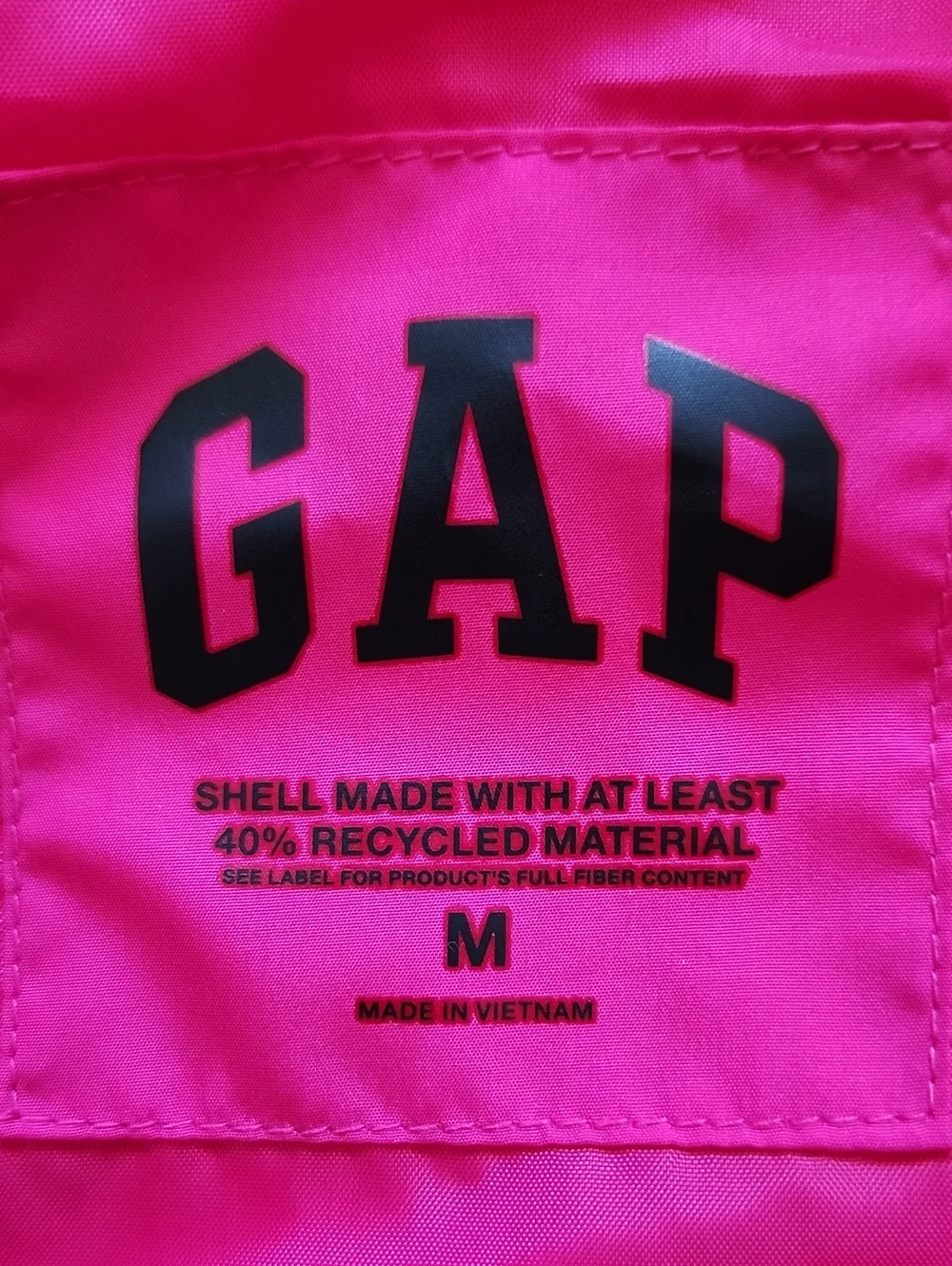 Gap Kids Girls Pink Hooded Ruffle Peplum Windbreaker Jacket M